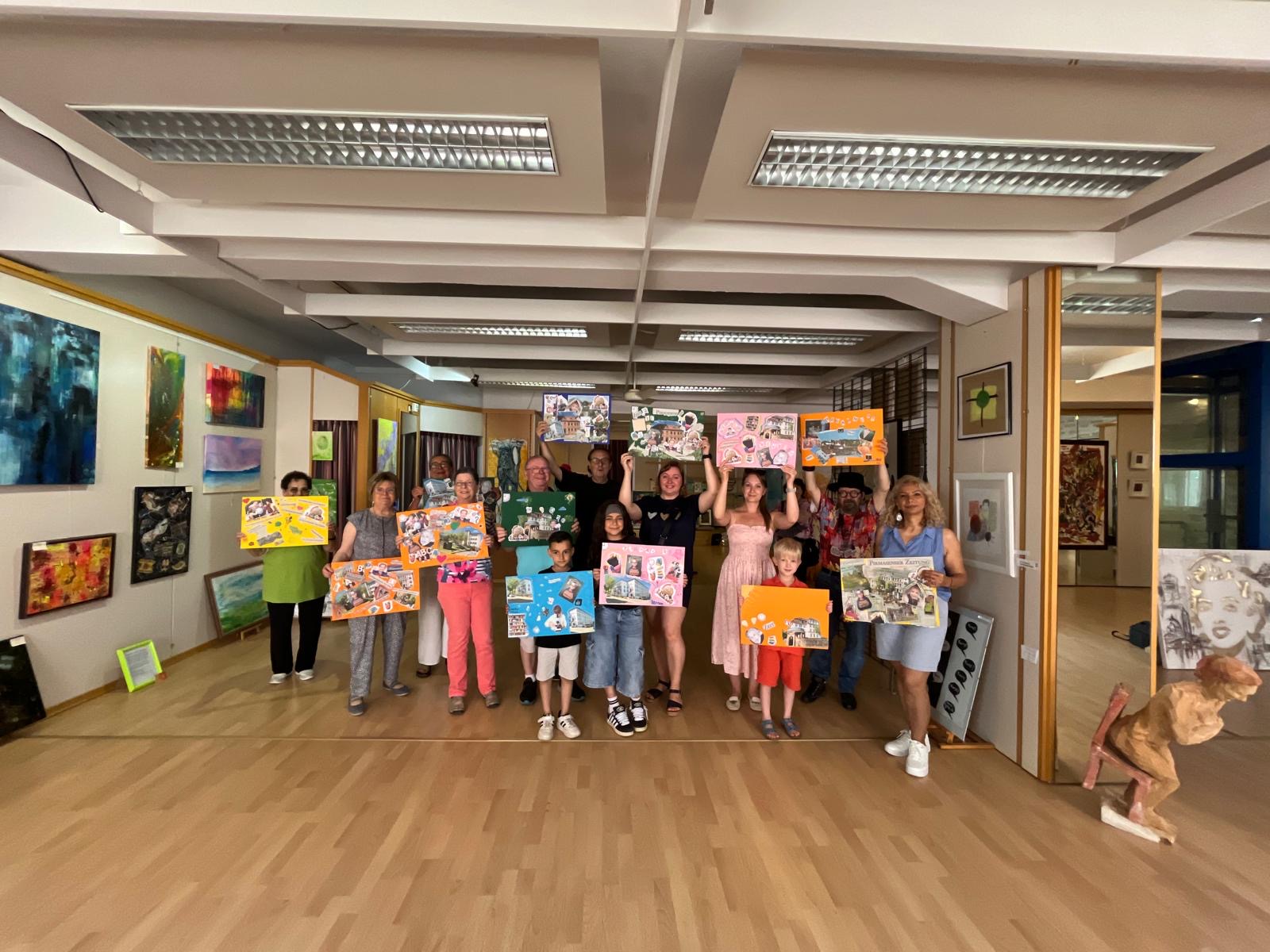 Kunschdraum Pirmasens Veranstaltung Kunstverein Workshop Kollage Demokratie Leben! Recht auf Bildung