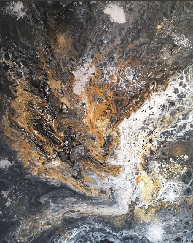 Acrylpouring. Pouring in Erdtönen, 50x40x4cm, Manuela Sauer
Künstlername/Signatur: MaheSa