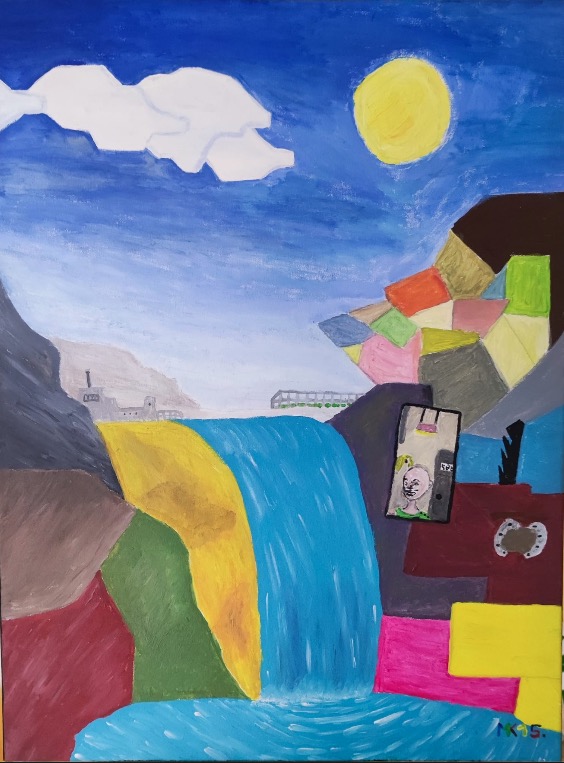 kunst, malerei, Wasserfall, Kunschdraum , Matthias Kiefer