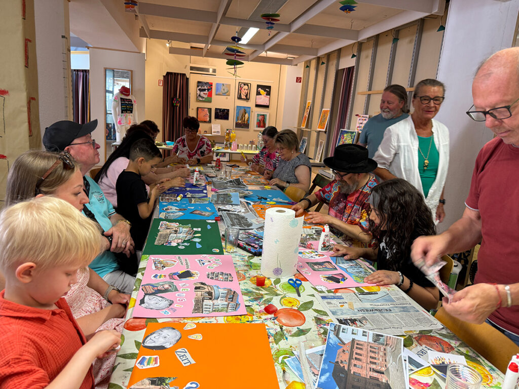 Kunschdraum Pirmasens Veranstaltung Kunstverein Workshop Kollage Demokratie Leben!