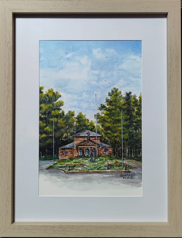 Carolinensaal, Pirmasens– Aquarell, malerei