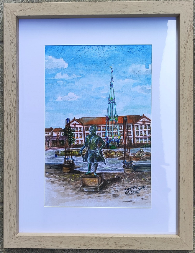 Exerzierplatz, Pirmasens – Aquarell, malerei