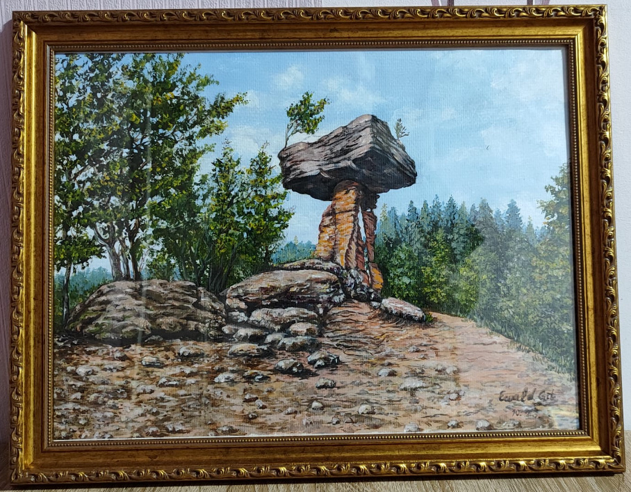 Teufelstisch – Acrylmalerei von Ewald Git