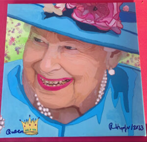 Queen", Digital Art (Procreate) auf Alu-Dibond