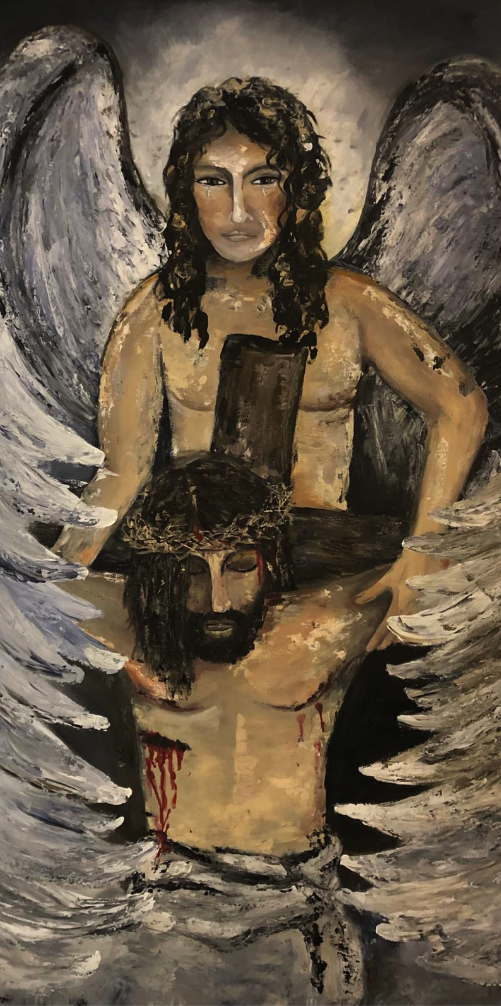 malerei, religion, angel
