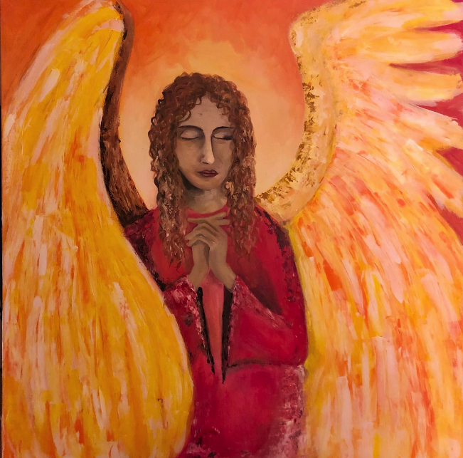 malerei, religion, angel