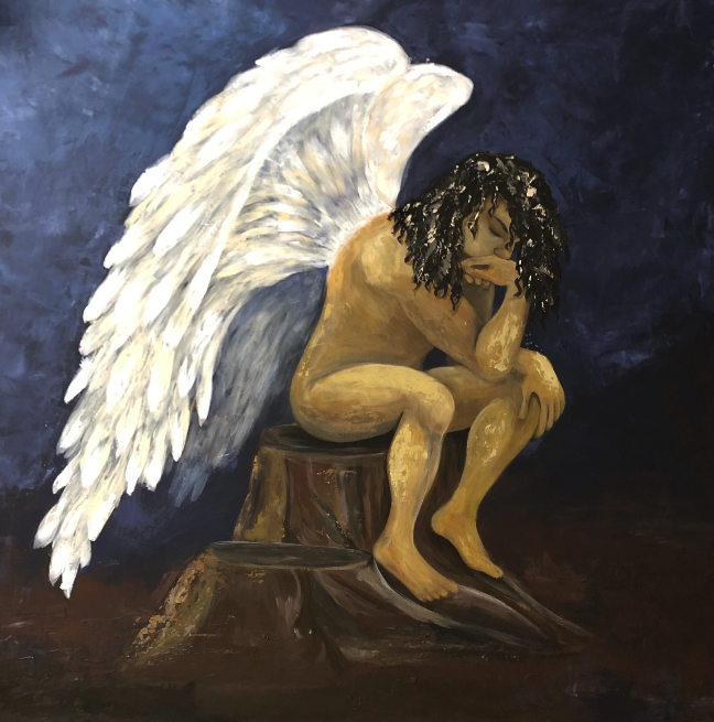 malerei, religion, angel