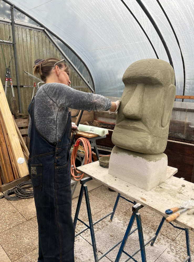 Sigi Geßner Mlinaric, Porenbeton-Skulpturen